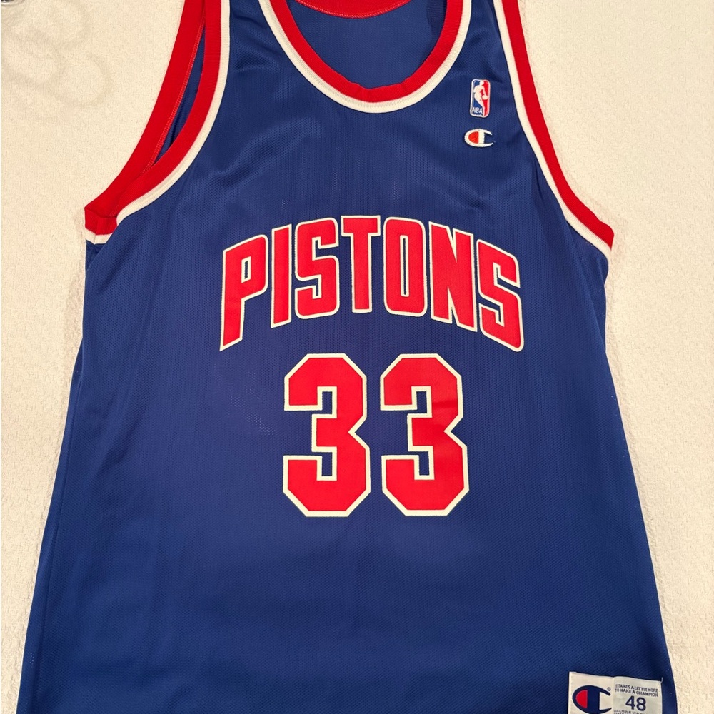 Vintage Grant Hill Champion Blue NBA Jersey
